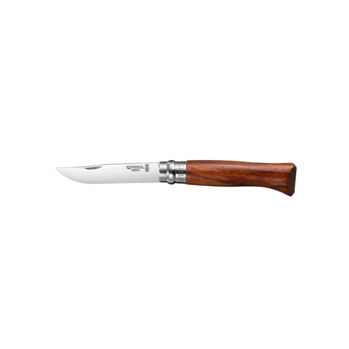 Luxury Opinel knife, size 8, Bubinga wood, stainless