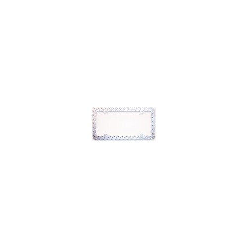 Diamond Plate License Plate Frame (Chrome)