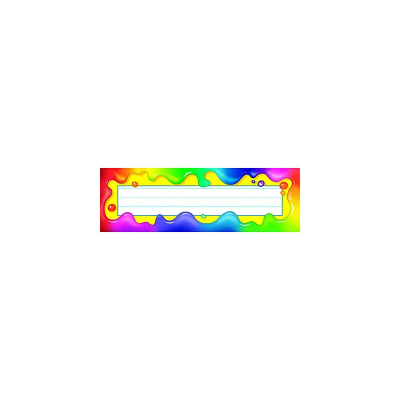 TREND enterprises, Inc. Rainbow Gel Desk Toppers Name Plates, 36 ct