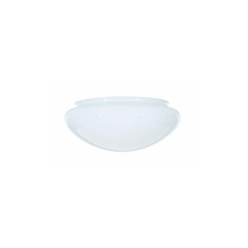 7.5-Inch White Mushroom Glass Shade - 5-7/8-Inch Fitter Opening