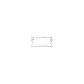 Twin Ladies License Plate Frame (Chrome Metal)