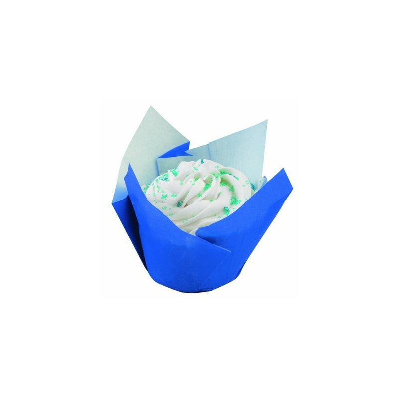 Wilton Pleated Standard Cups, Blue, 15-Count