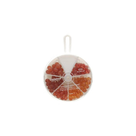 Danielson Assortment Egg Bead, 8mm, Red/Orange