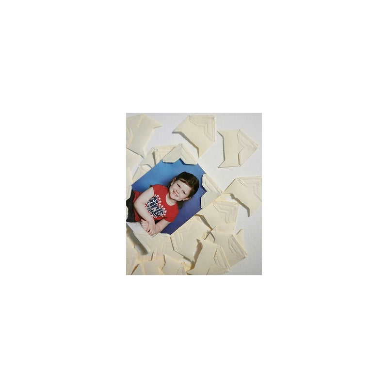 Lineco Acid Free Ivory Photo Corners 252 Pkg,1/2"