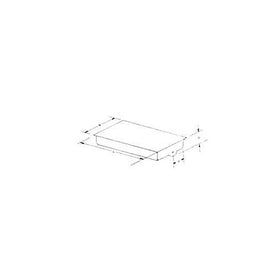 Ameri-Kart (HT198) 24" x 48" x 9" ABS Waste Holding Tank with End Drain - 31 Gallon Capacity