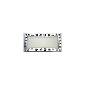 Animal Paws License Plate Frame (Chrome Plated Metal) by Lpsusa