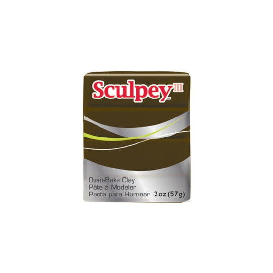 Sculpey S302 1109 III Polymer Clay 2 Ounces-Suede Brown