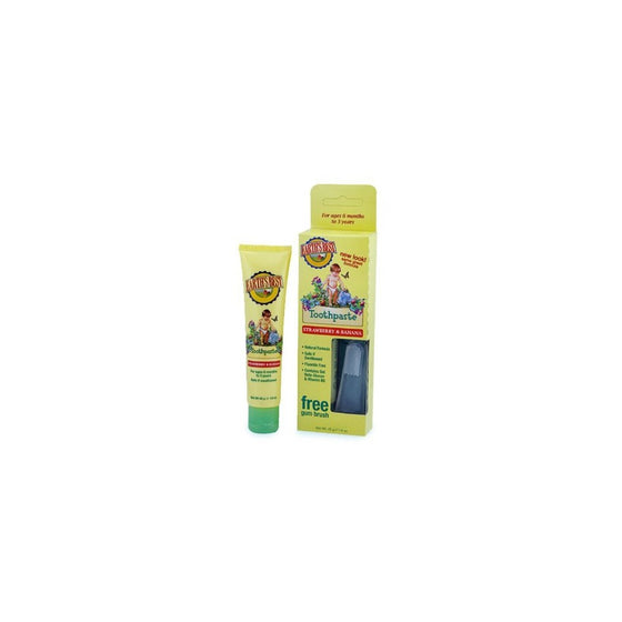 Earth's Best Toddler Toothpaste Strawberry Banana, 1.6 Ounce