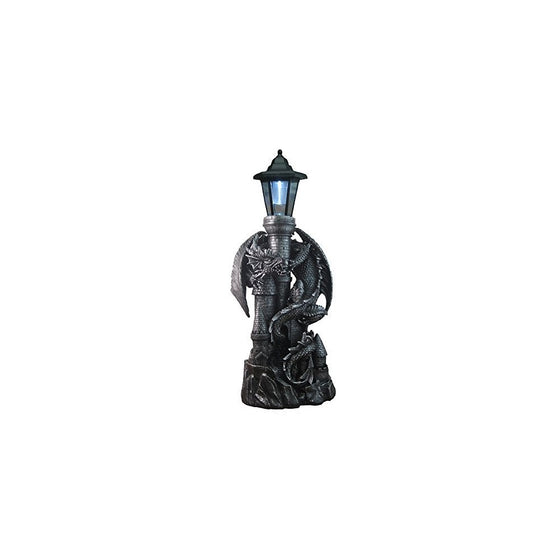 ih casa décor DW-41569 Resin Dragon with Lantern