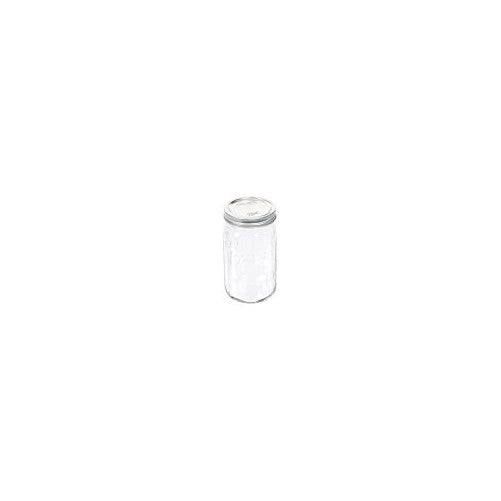 1 Ball Mason Jar Wide Mouth 32 oz. (Quart) with Lid and Band - Clear
