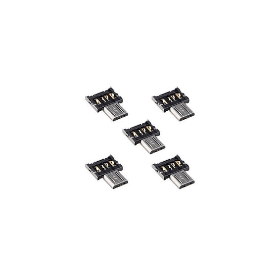 CHENYANG Ultra Mini DM Micro USB 5pin OTG Adapter Connector for Cell Phone Tablet & USB Cable & Flash Disk - 5pcs