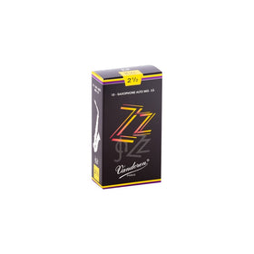 Vandoren SR4125 Alto Sax ZZ Reeds Strength 2.5; Box of 10