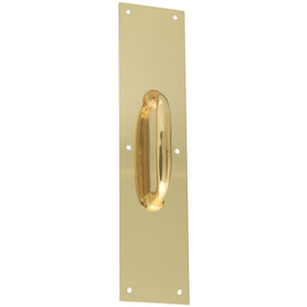National Hardware N207-886 V1984 Pull Plate in Brass