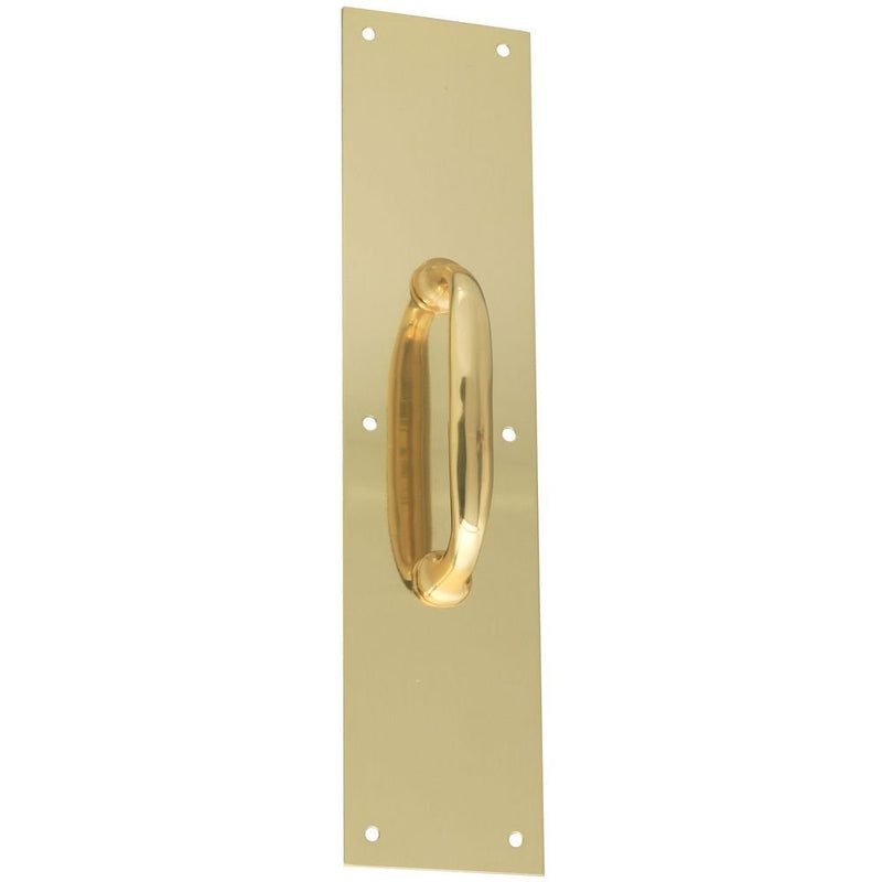 National Hardware N207-886 V1984 Pull Plate in Brass