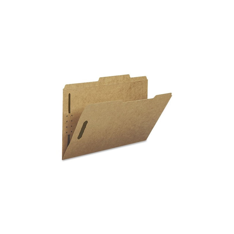 Smead Heavyweight Fastener File Folder, 2 Fasteners, 2/5-Cut Tab Right of Center Positions, Guide Height, Legal Size, Kraft, 50 per Box (19882)