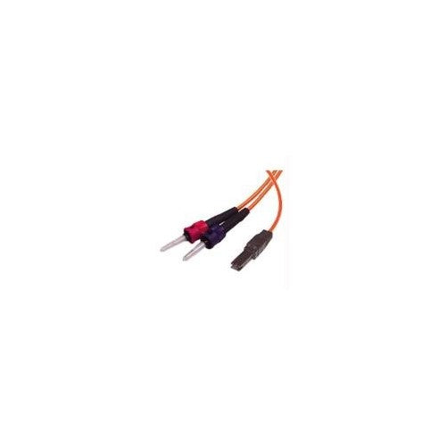 C2G/Cables to Go 33137 MTRJ-ST 62.5/125 OM1 Duplex Multimode PVC Fiber Optic Cable (2 Meter, Orange)