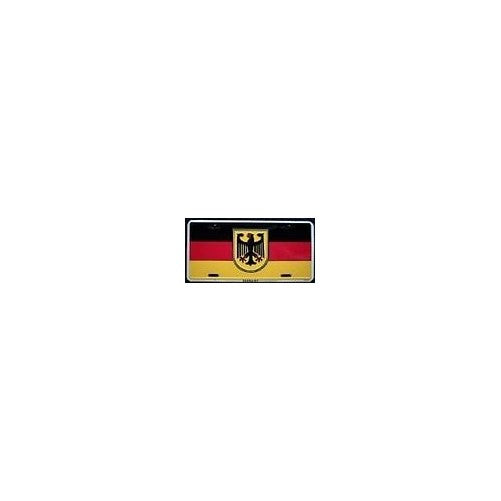 Germany Flag with Eagle License Plate