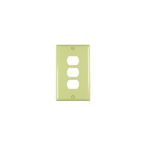 Legrand - Pass & Seymour K3I Plastic Despard Opening Wall Plate Three Horizontal Opening Per Gang Includes Mounting Straps