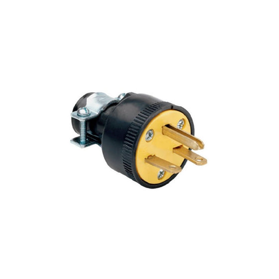 Legrand - Pass & Seymour 1711CC10 15-Amp 250-volt Plug, Greta More Medium Duty Applications, Black