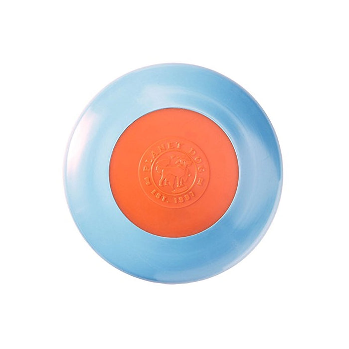 Planet Dog Orbee Tuff Zoom Flyer Interactive Fetch Dog Toy, 100% Guaranteed, Made in the USA, Large 9.5", Blue and Orange