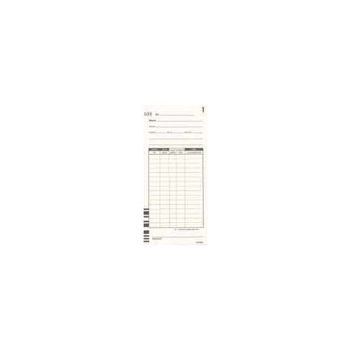 Lathem Time Cards, 2 Sided, Numbered 1-100, 100 per Pack, E7-100 (3.375" x 7.25"), White (LTHE7100)