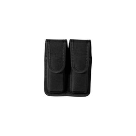 Bianchi Patroltek 8002 Double Magazine Pouch with Hidden Snap, Nylon, Black