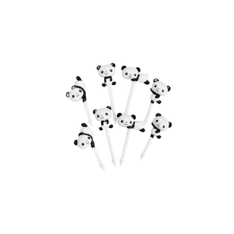 CuteZCute Bento 3D Food Pick, 8-Piece, Panda