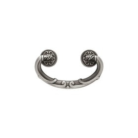 Liberty PN1511-BSP-C 64mm French Lace Bail Kitchen or Furniture Cabinet Hardware Drawer Handle Pull, Brushed Satin Pewter