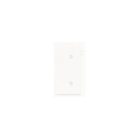 Leviton PSE14-W 1-Gang No Device Blank Wallplate, Sectional, Thermoplastic Nylon, Strap Mount, End Panel, White
