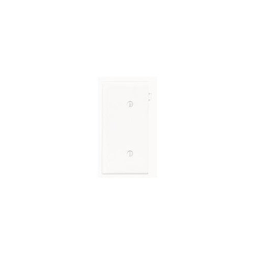 Leviton PSE14-W 1-Gang No Device Blank Wallplate, Sectional, Thermoplastic Nylon, Strap Mount, End Panel, White