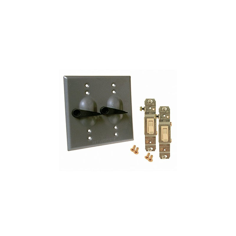 Hubbell-Bell 5124-0 2-Gang Lever Switch Weatherproof Cover