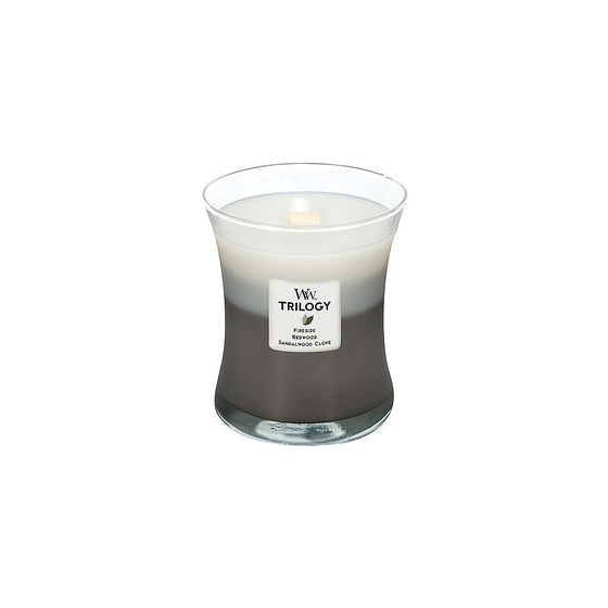 Woodwick Candle Warm Woods Trilogy Medium Jar