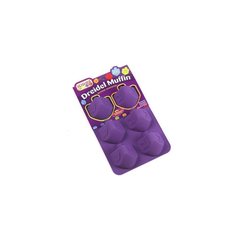 Kosher Cook Dreidel Muffin Pan – Oven and Freezer Safe Silicone Cupcake Baking Mold - Chanukah Bakeware