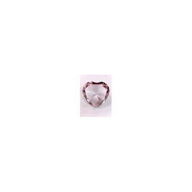 Pink Crystal Glass Diamond Heart-shaped Paperweight
