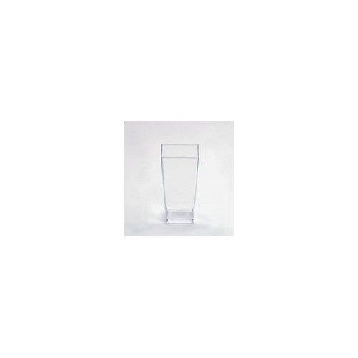 3oz. Small Wonders Tall Cube Clear Plastic Mini Dishes / Shot Glass 10ct.