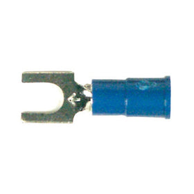 Install Bay 3M Spade Terminal Connector Vinyl 16/14 Gauge #10 - 100 Pack (Blue)