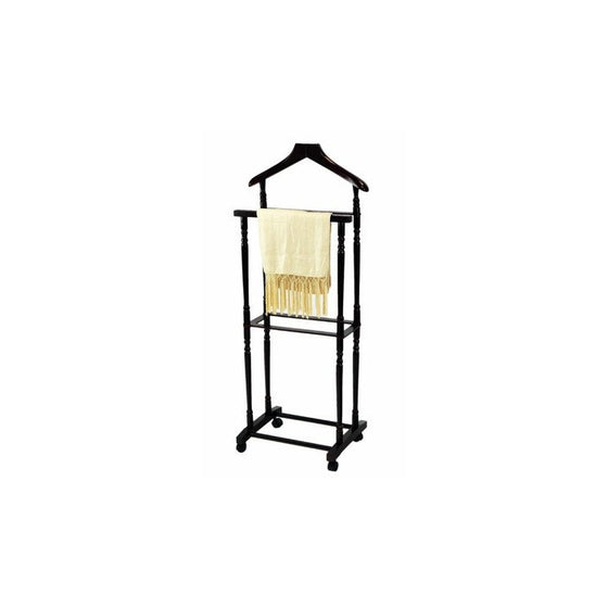 Frenchi Home Furnishing Men Suit Valet Stand with Suit Hanger, Espresso