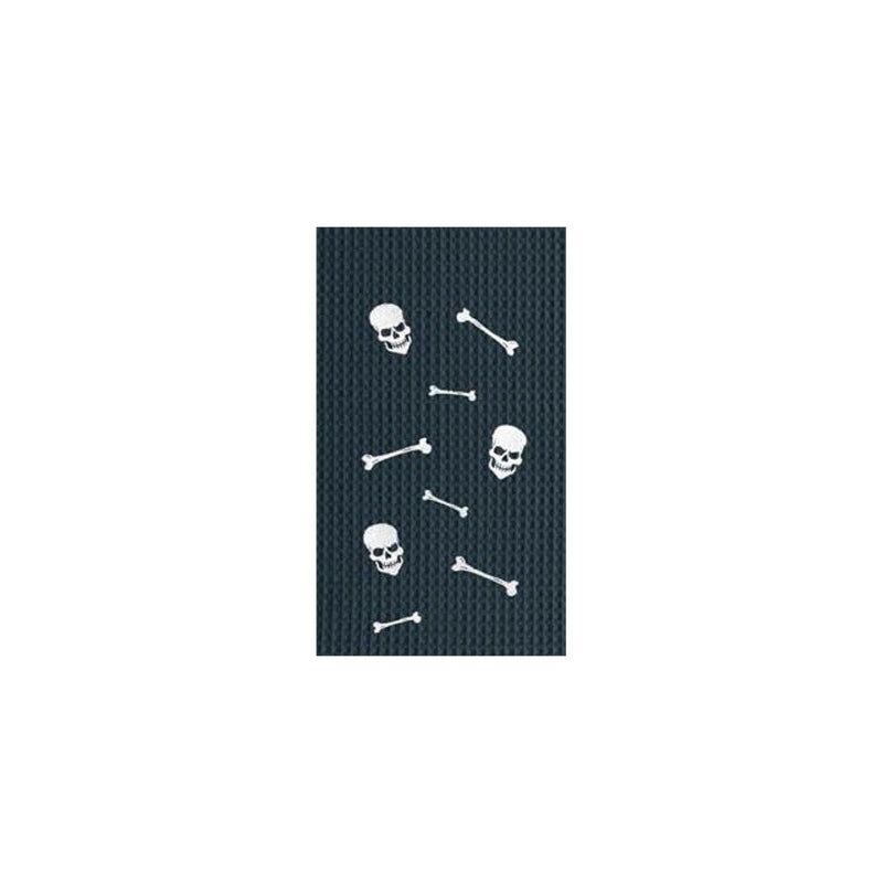 Skull and Bones Happy Halloween Spooky Cotton Kitchen Towel