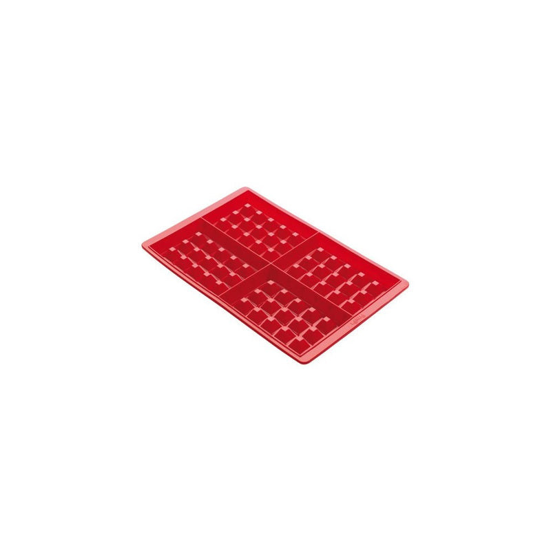 Lekue Silicone Waffle Mold, Model # 0215000R01M017, Red, Set of 2