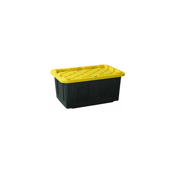 HOMZ Tough Storage Tote, 27-Gallon, Pack of 4