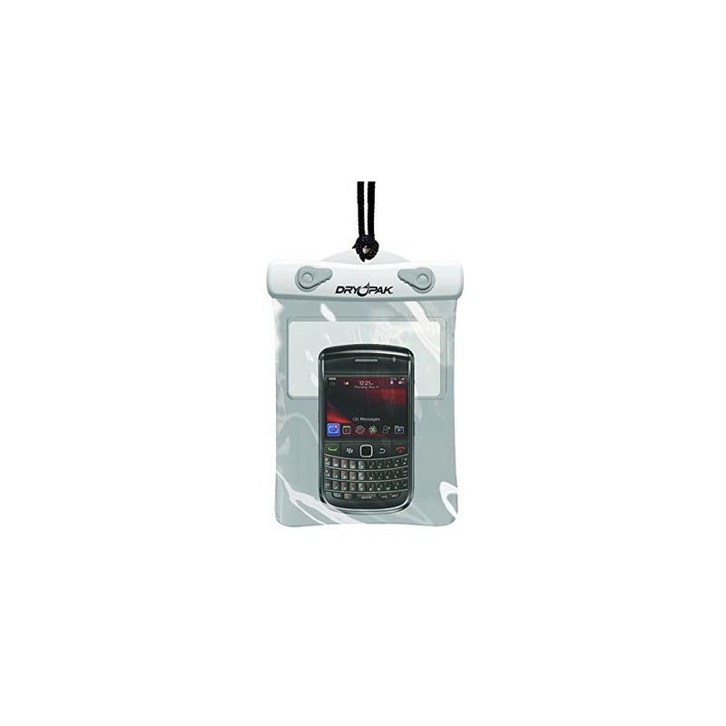 Dry Pack DRY PAK Waterproof Phone Case, 5 x 6, White/Gray