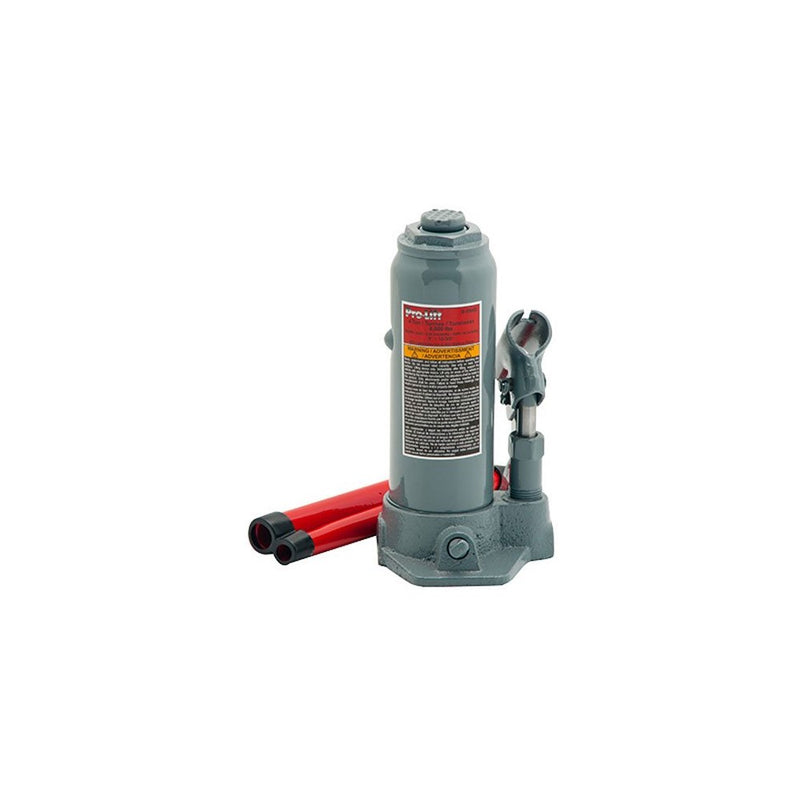Pro-Lift B-004D Grey Hydraulic Bottle Jack - 4 Ton Capacity