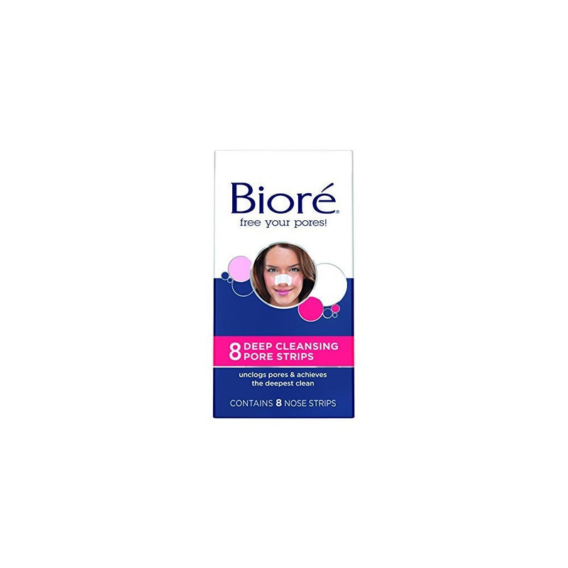 Biore Deep Cleansing Pore Strips 8'S Nose (3 Pack)