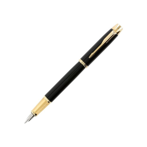 Parker IM Black with Golden Trim, Fountain Pen, Medium nib (1760799)