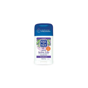 Kiss My Face Deodorant Stick Active Lavender 2.48 Ounce (73ml)