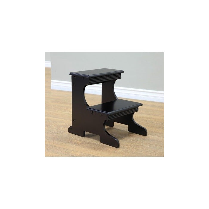 Frenchi Home Furnishing Step Stool, Black Finish