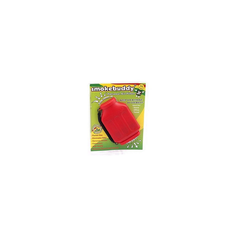 Smoke Buddy Jr. Personal Air Purifier Cleaner Filter Removes Odor - Red