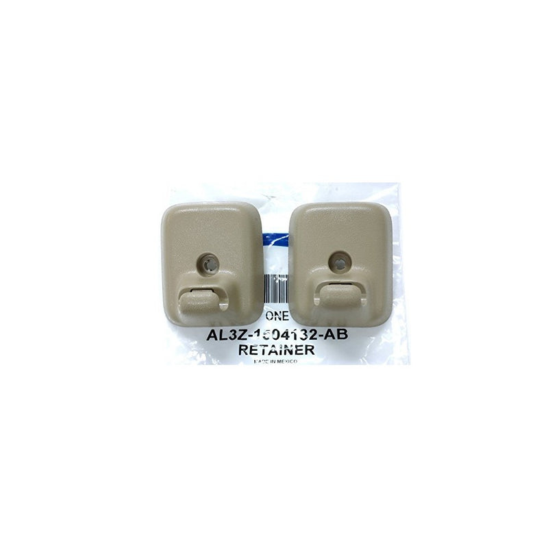 2009-2014 Ford F-150 Sun Visor Holder Clip Retainers Camel Tan OEM AL3Z1504132AB