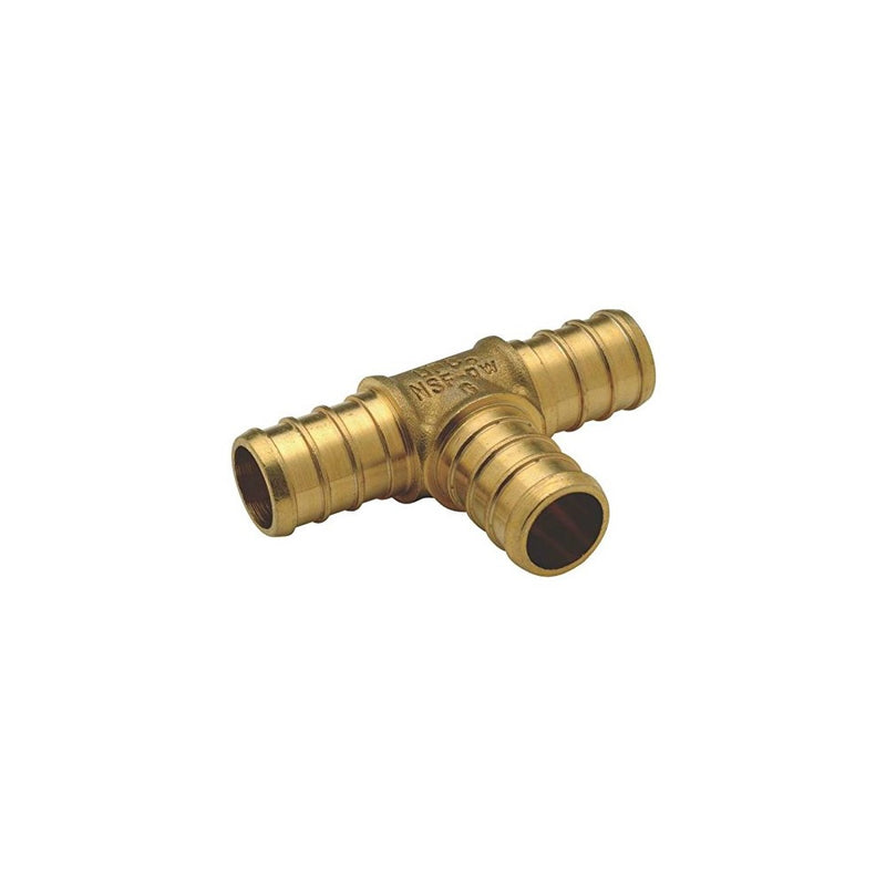 Fitting Pex 1/2 Tee Brass 10pk