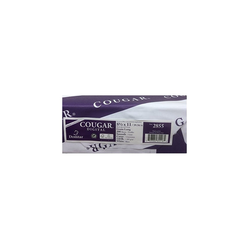 Ultra Heavyweight Cardstock, Double-thick 110 lb Cover, Digital Smooth, 8.5"x11" White 98-Bright, 200 sheets/ream